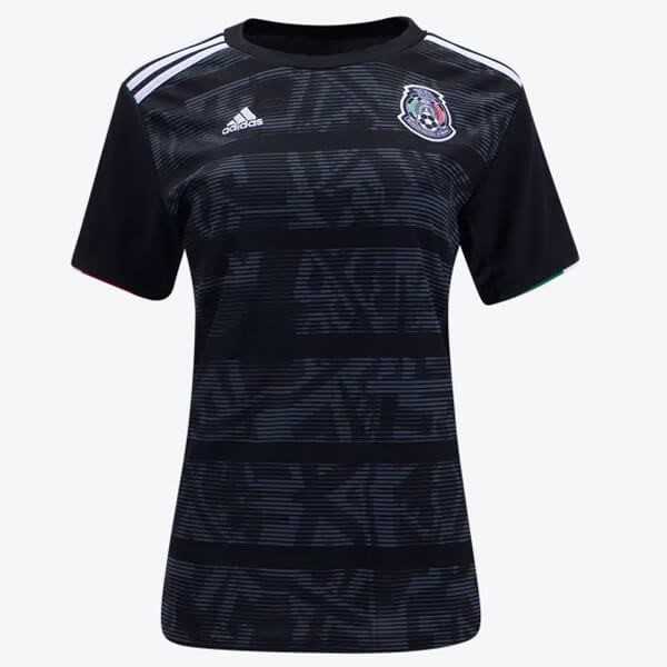 Camiseta México 1ª Kit Mujer 2019 Negro